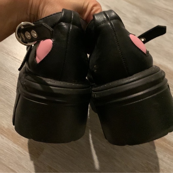 ASOS KOl A Warriors Heart chunky mary janes in black UK 5/38 preowned - Picture 10 of 16